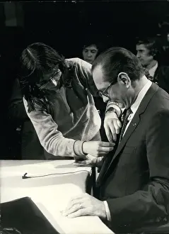 Televised: Jacques Chirac, Mayor of Paris, prepares for TV debate