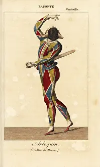 Almanach: Jacques Francois Laporte as Arlequin in Le