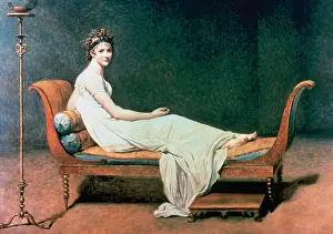 Reclining: Jacques-Louis David (1748-1825). French painter. Madame Reca