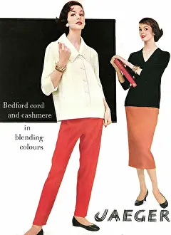 Slacks: Jaeger advertisement, 1956