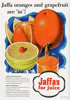 Grapefruit: Jaffa oranges and grapefruit advertisement, 1938