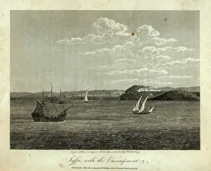 Japho: Jaffa with an Ottoman encampment, Israel