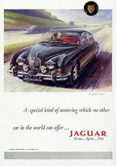 Motorways: Jaguar car advertisement