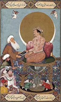 1625: Jahangir on Hourglass 1625