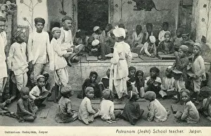 Schoolteacher: Jaipur, India - School Teacher and his class