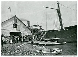 Exporting: Jamaican export of bananas 1890s