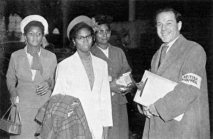 Jamaican immigrants arriving in Britain