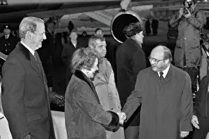 Welcomed: James Baker visits USSR