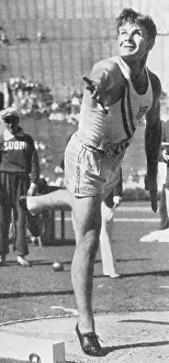 Decathlon: James Bausch in the decathlon, 1932 Olympic Games