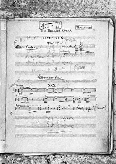 Percussion: James Blades Score for Beggar's Opera