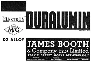 Duralumin: James Booth - Duralumin, Elektron, D2 Alloy, M7G