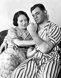 Flexing: James Braddock shows off to wife May the ?