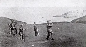 Oct18: James Braid on the golf links at Lee (Devon)
