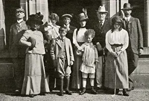 Riddell: James Braid and Party at Archerfield House