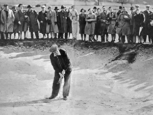Pitching: James Braid playing at an exhibition match