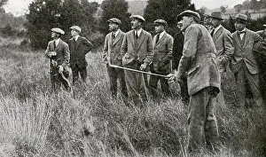 Teeing: James Braid playing at the new club at Leziate