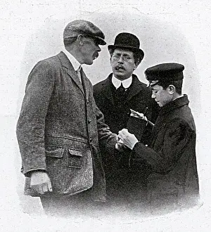 Banstead: James Braid signing an autograph