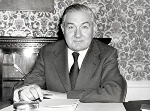Premiership: James Callaghan, British Prime Minister, in his office
