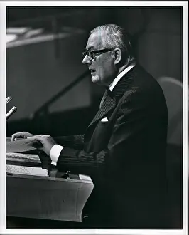 Callaghan: James Callaghan at UN Disarmament conference, USA