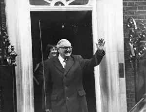 Resigned: James Callaghan, Labour politician, outside Number 10