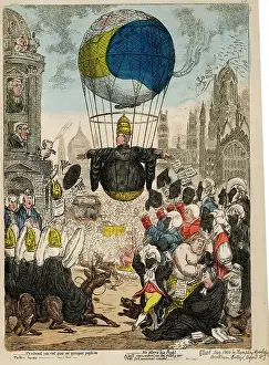 Ascending: James Gillray ~He Steers His Flight