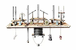 Aeronaut: James Glaisher, Instruments Arranged in Balloon, 1862