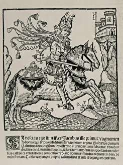 Valencia: James I the Conqueror (1208 '1276) King of Aragon. Engraving