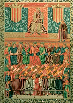 Commoners: James I the Conqueror presiding the Lleida Courts, 1242. Min