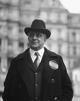 Advisors: James J. Davis, Sec. of Labor wears a campaign button