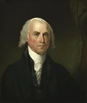 Signer: James Madison portrait by Gilbert Stuart