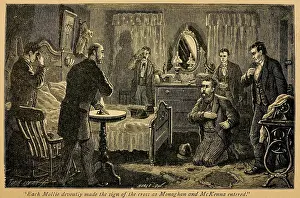 Pinkerton: James McParlan, being initiated into the ?