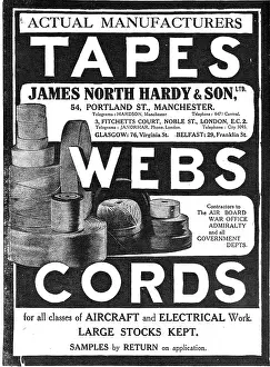 Tapes: James North Hardy & Son Ltd. Manchester