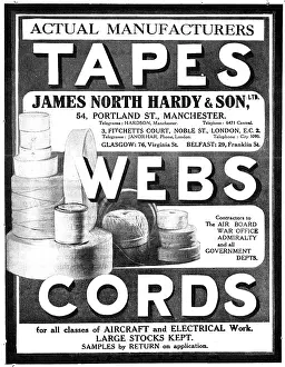 Tapes: James North Hardy & Son Ltd. Manchester