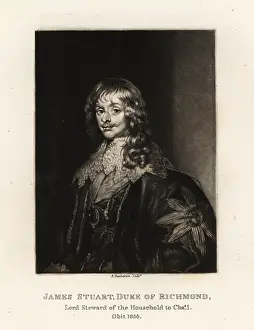 Engraved In Mezzotinto: James Stuart, 1st Duke of Richmond