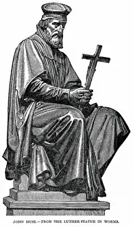 Huss: Jan Hus - theology - statue - historical