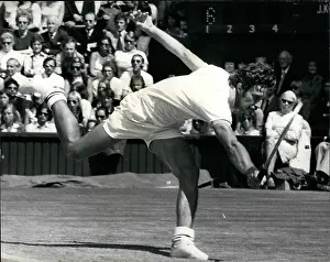 Kodes: Jan Kodes in tennis match at Wimbledon