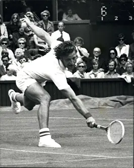 Kodes: Jan Kodes in tennis match at Wimbledon