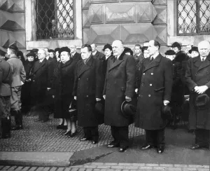 Gottwald: Jan Masaryk - funeral