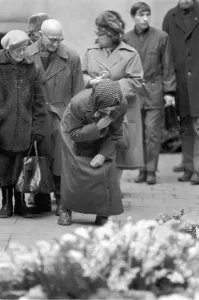 Palach: Jan Palach - coffin - funeral - last respects
