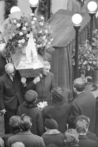 Ctkvintage: Jan Palach - funeral - casket - coffin
