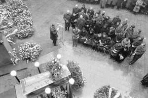 Ctkvintage: Jan Palach - funeral - casket - coffin