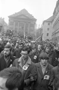 Ctkvintage: Jan Palach - funeral - procession