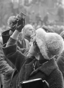 Palach: Jan Palach - funeral - procession - mirror
