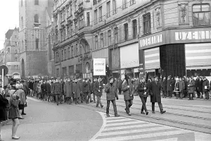 Ctkvintage: Jan Palach - students - march - Brno