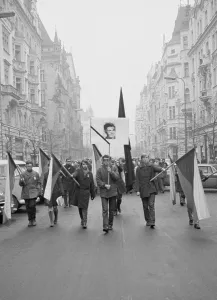 Plocek: Jan Palach - students - march - protest - rally