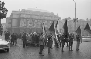 Evzen: Jan Palach - students - march - protest - rally