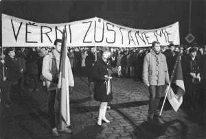 Nosek: Jan Palach - students - march - protest - rally