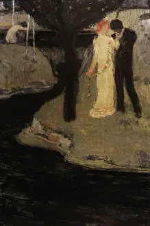 Personage: Jan Preisler (1872-1918). Czech painter. Lovers, 1904. Natio