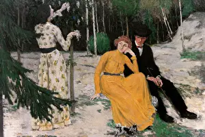 Personage: Jan Preisler (1872-1918). Czech painter. Lovers, 1905. Natio