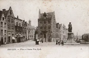 Eyck: Jan van Eyck Square, Bruges, Belgium